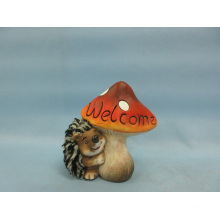 Mushroom Hedgehog Shape Ceramic Crafts (LOE2533-C11)